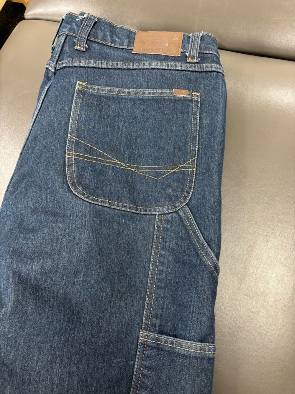 EUC Smith’s Work Wear Lined Denim Carpenter Jeans Size 36 x 32 - Picture 10 of 10
